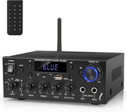 500W Bluetooth 5.0 Stereo Amplifier 2 Channel HiFi FM USB