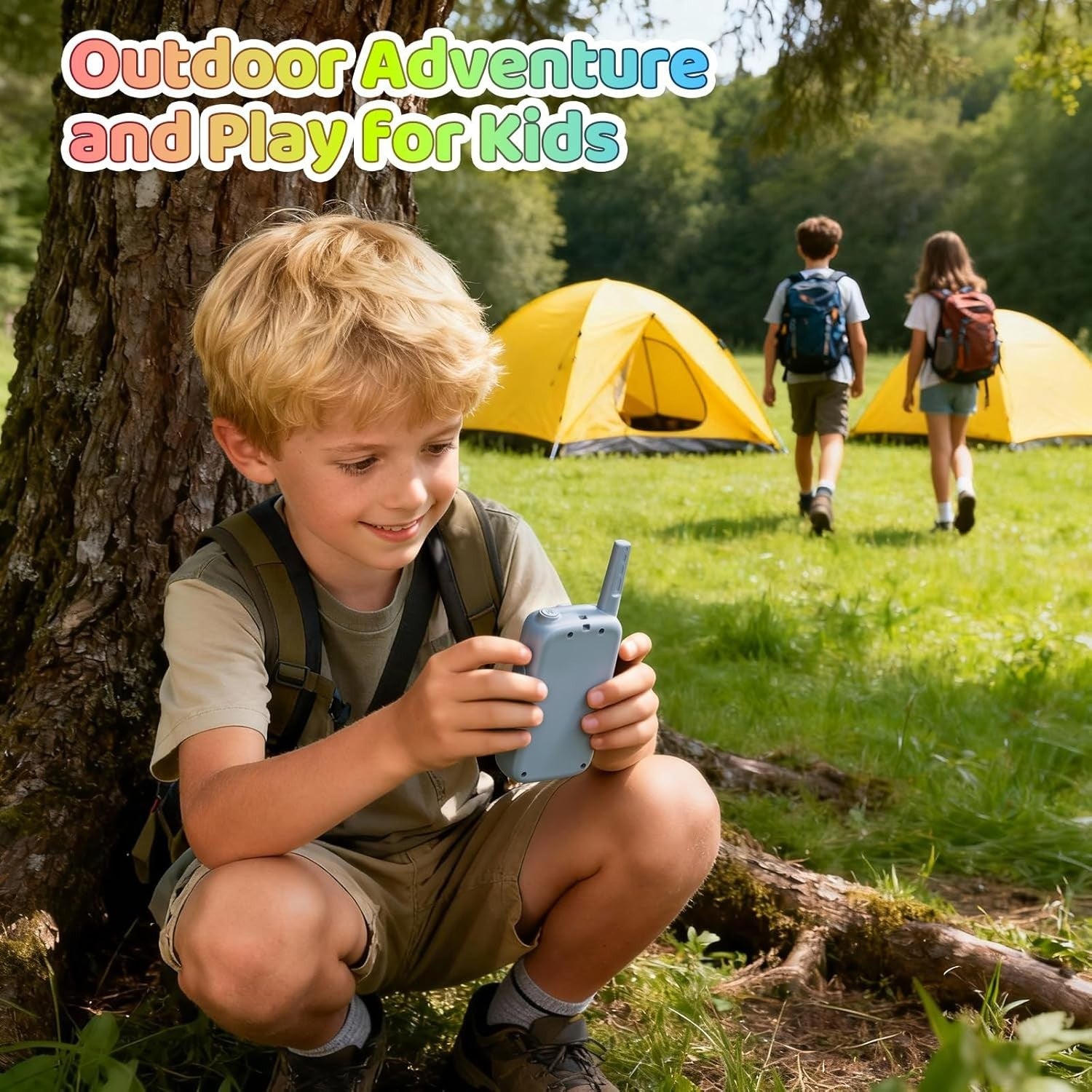 Kids Video Walkie Talkies 2 Pack Rechargeable Voice Changer Toy Gift