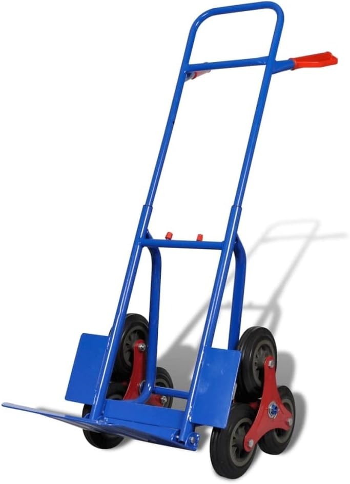6 Wheel Folding Stair Climbing Sack Truck Heavy Duty Transport Trolley