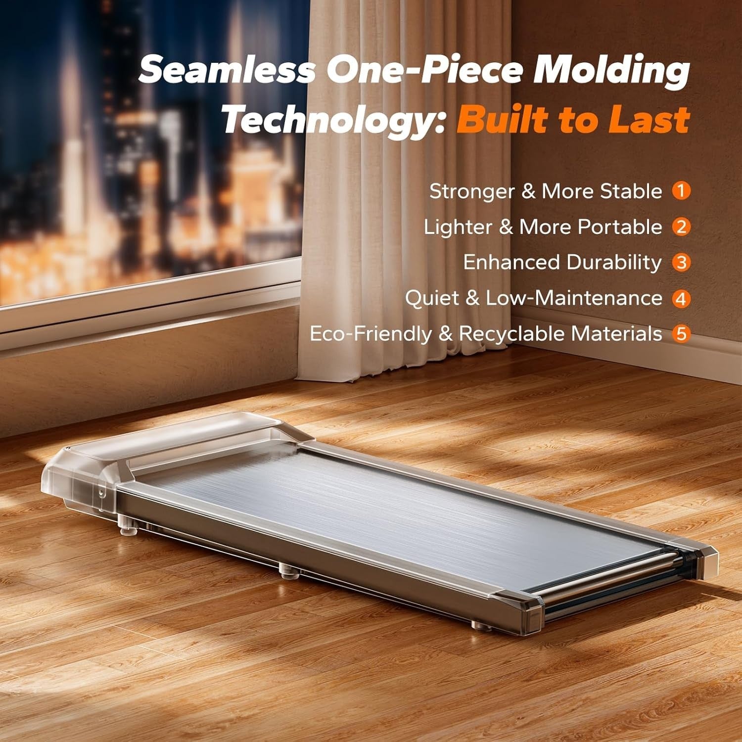 Under Desk Walking Pad Treadmill Remote App Quiet Compact Home Office