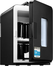 15L Mini Fridge Portable AC/DC Cooler & Heater Bedroom Office Black