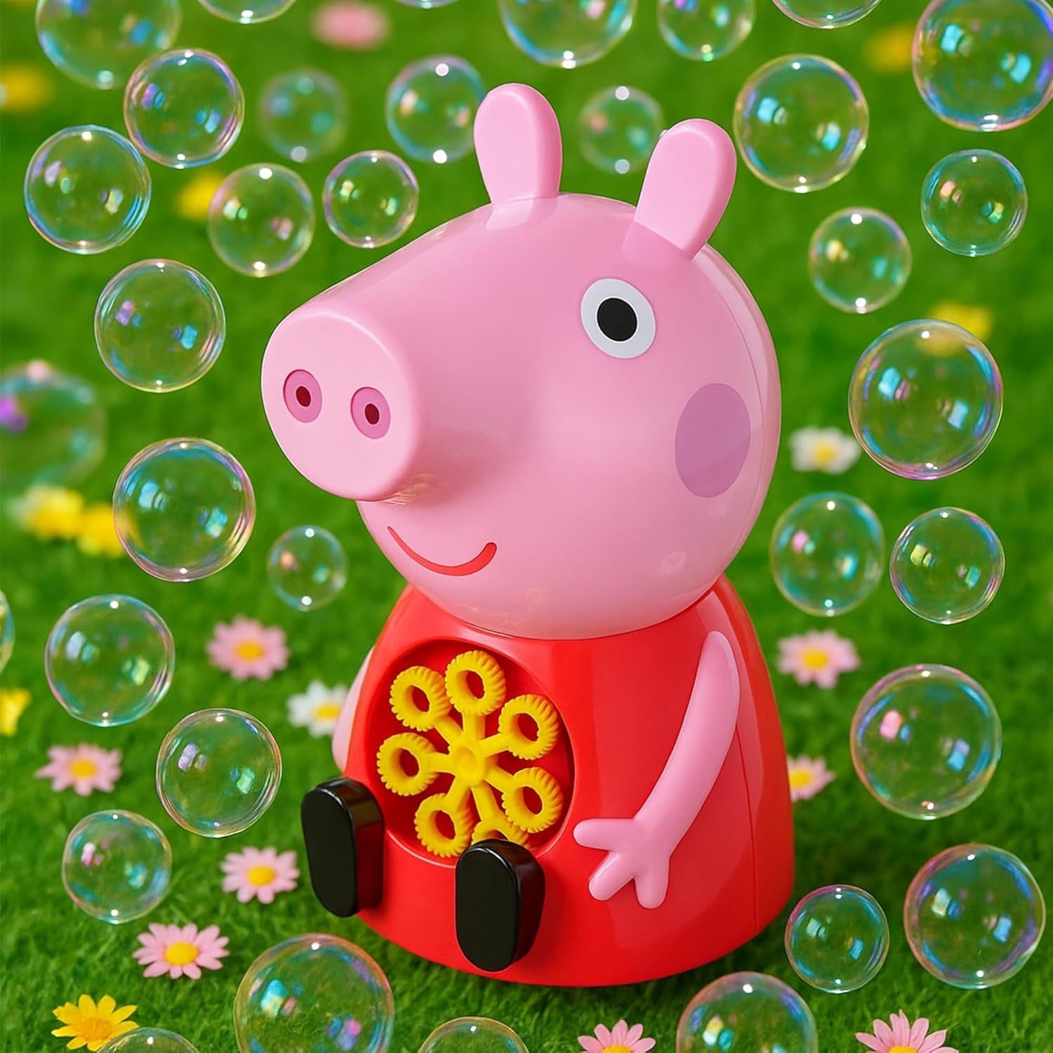 Kids Bubble Machine Indoor Outdoor Toy with Bonus Solution Ages 3+