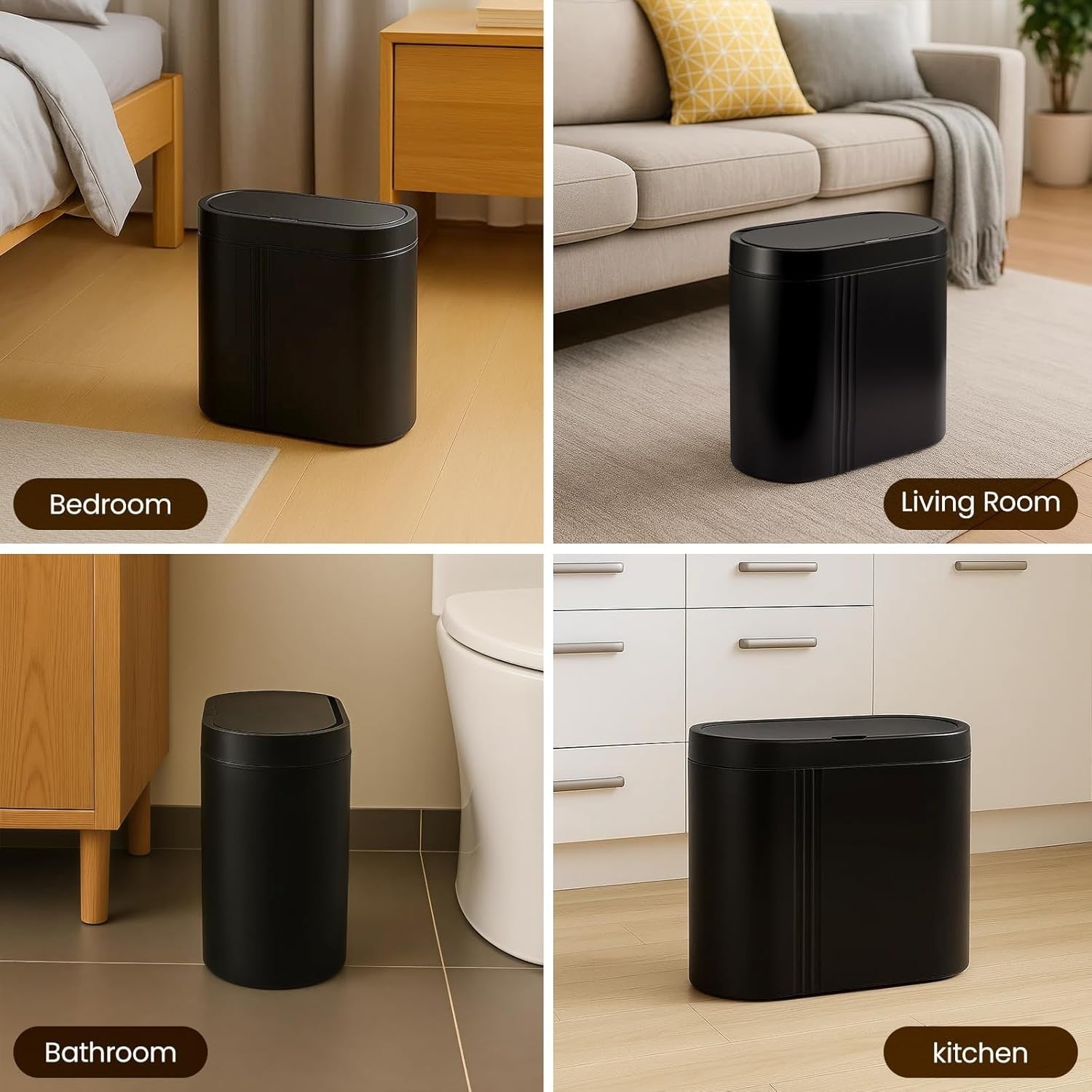 7.5L Automatic Sensor Bin Touchless Bathroom Kitchen Trash