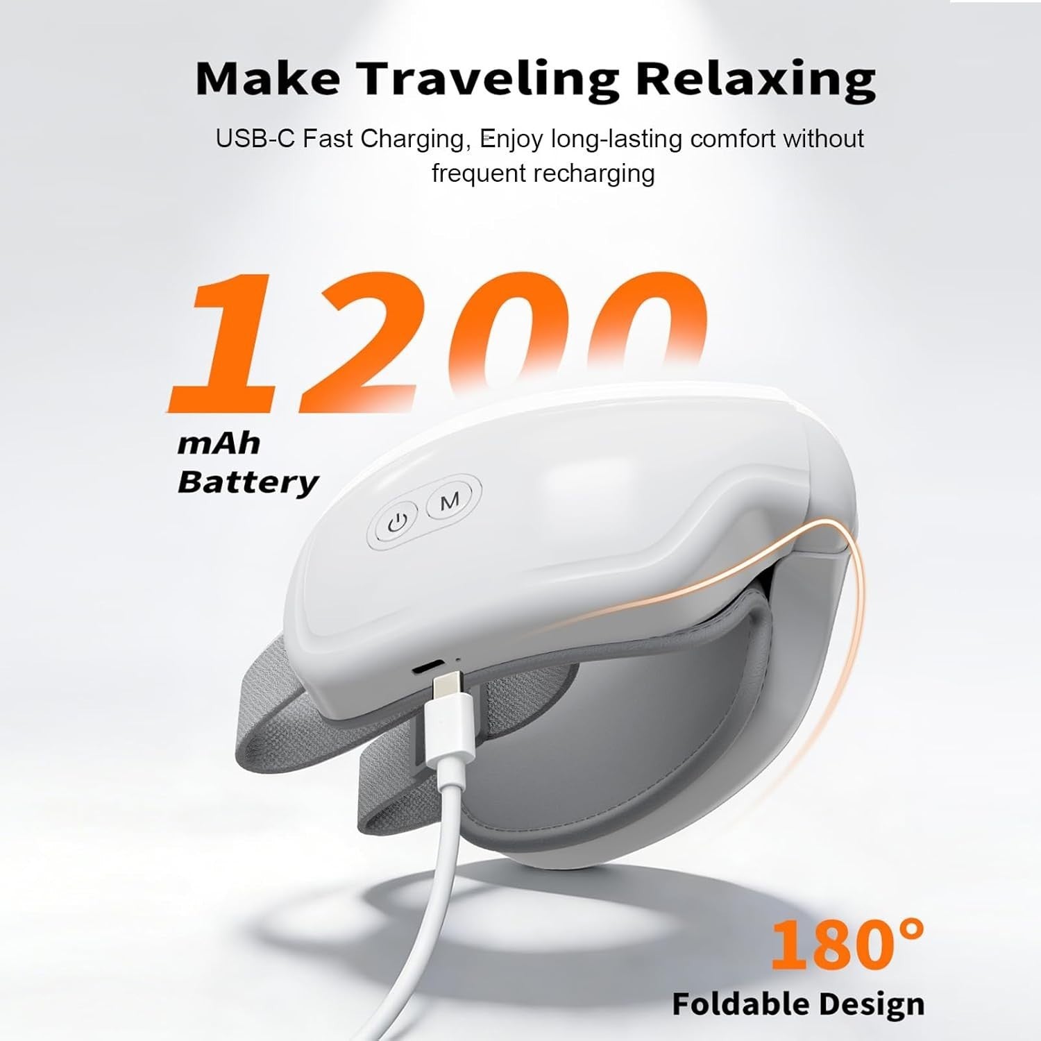 Heated Eye Massager Air Compression Bluetooth Music Sleep Relaxation