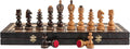60cm Luxury Wooden Chess Set | Hand-Carved Metal & Wood Pieces | Premium Board