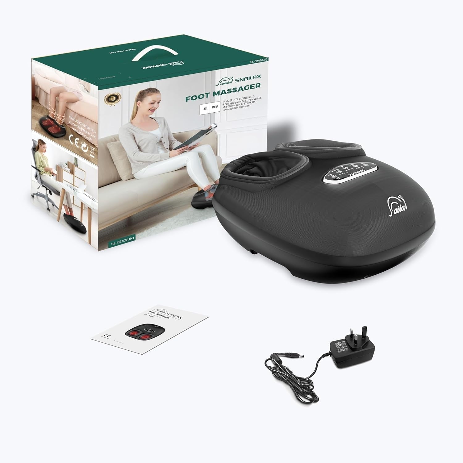 Shiatsu Foot Massager with Heat, Deep Kneading, Compression & Vibration