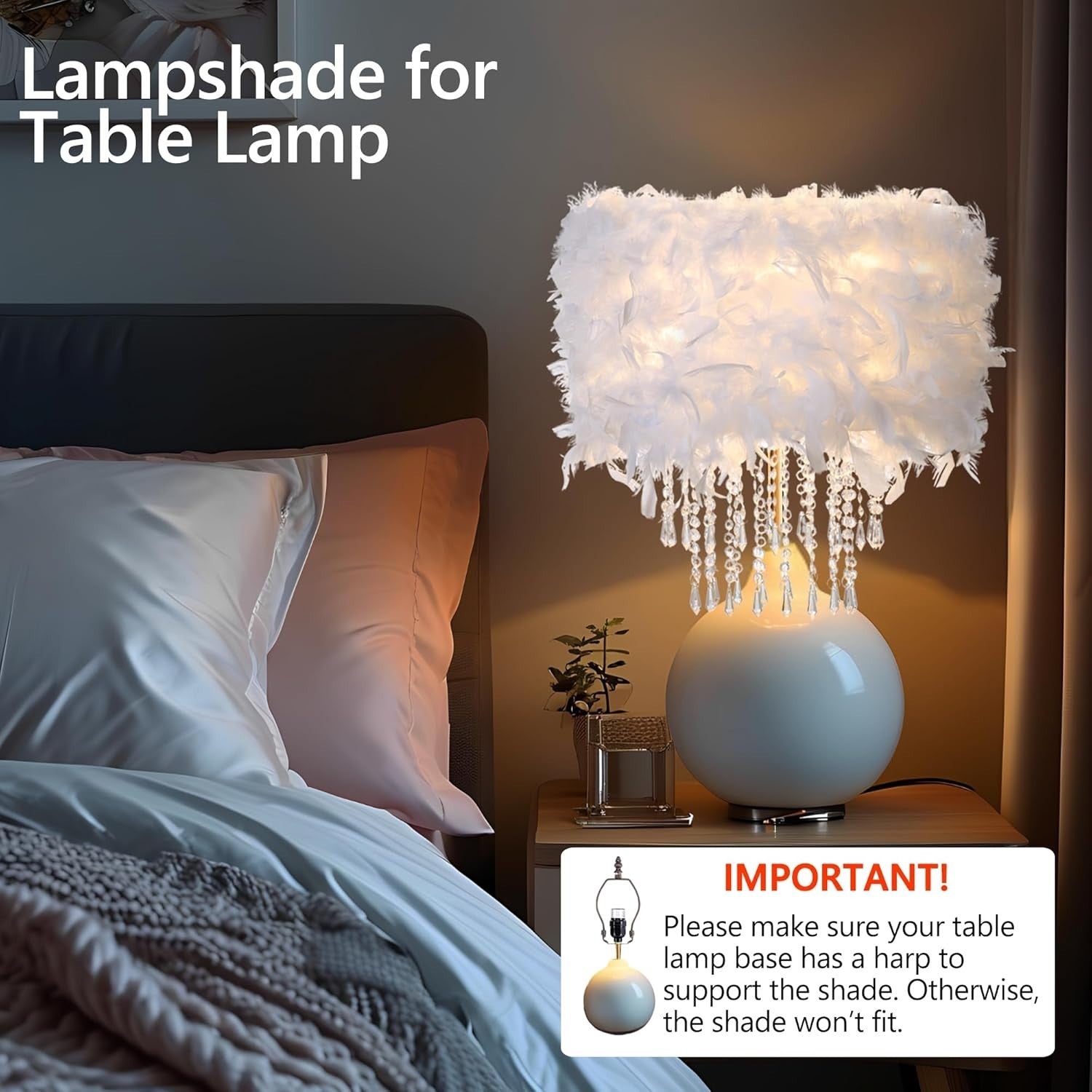 Scalloped Fabric Drum Lampshade Ceiling Pendant Modern Home Light