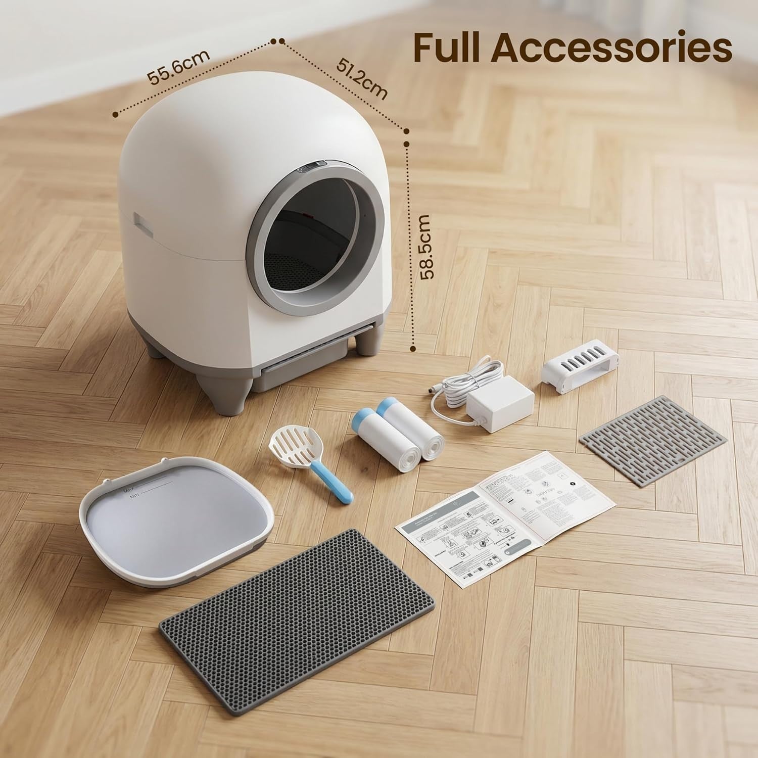 XXL Self Cleaning Cat Litter Box App Control Automatic Litter Robot