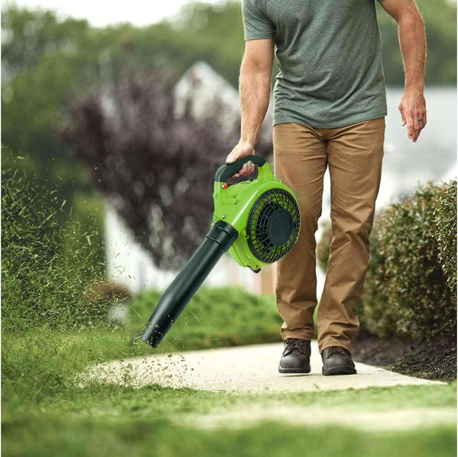26cc Petrol Leaf Blower High Power Handheld Garden Leaves Snow Debris Cleaner