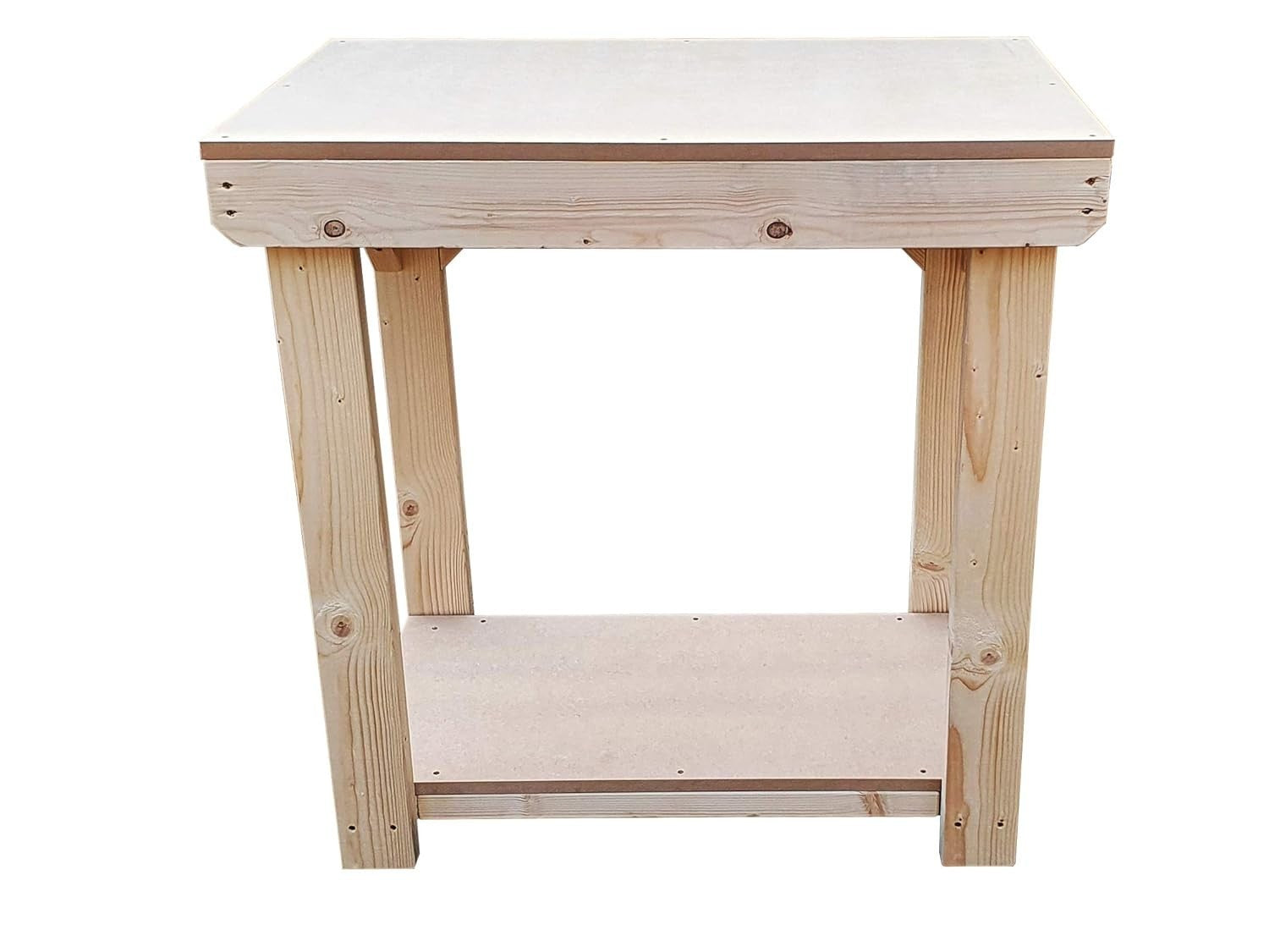 4ft Heavy Duty Wooden MDF Workbench – Strong Handmade Construction Table