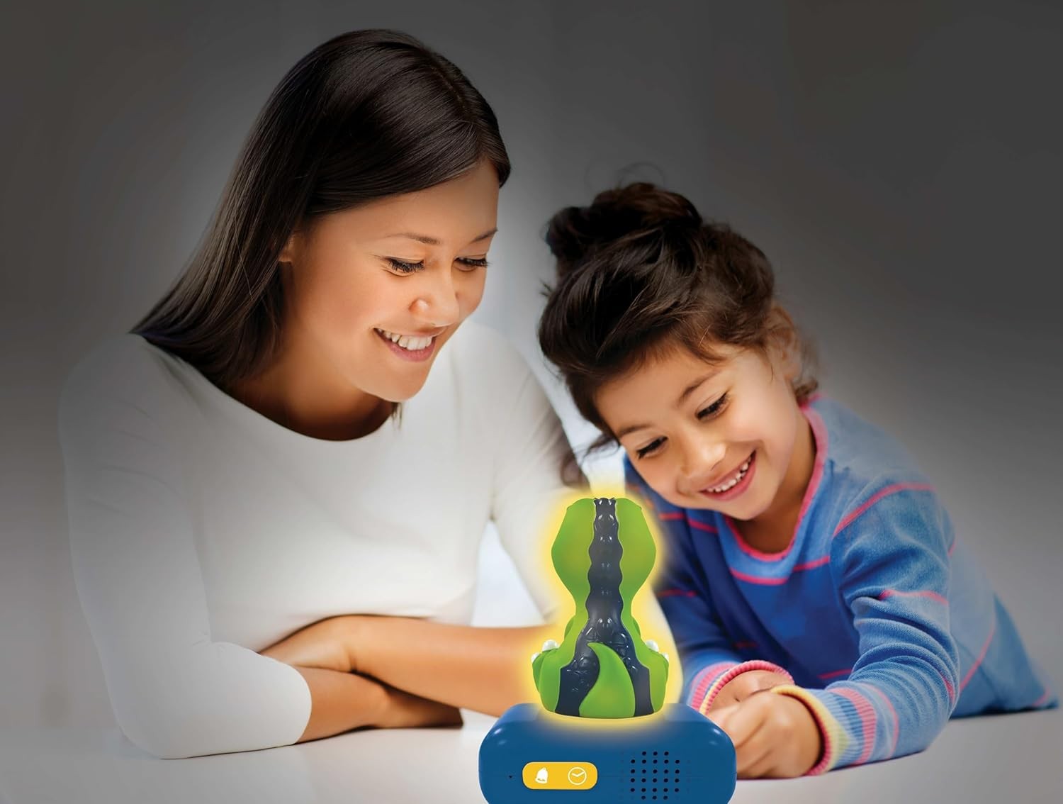 Kids Dinosaur Alarm Clock Night Light LED Display Snooze Bedroom