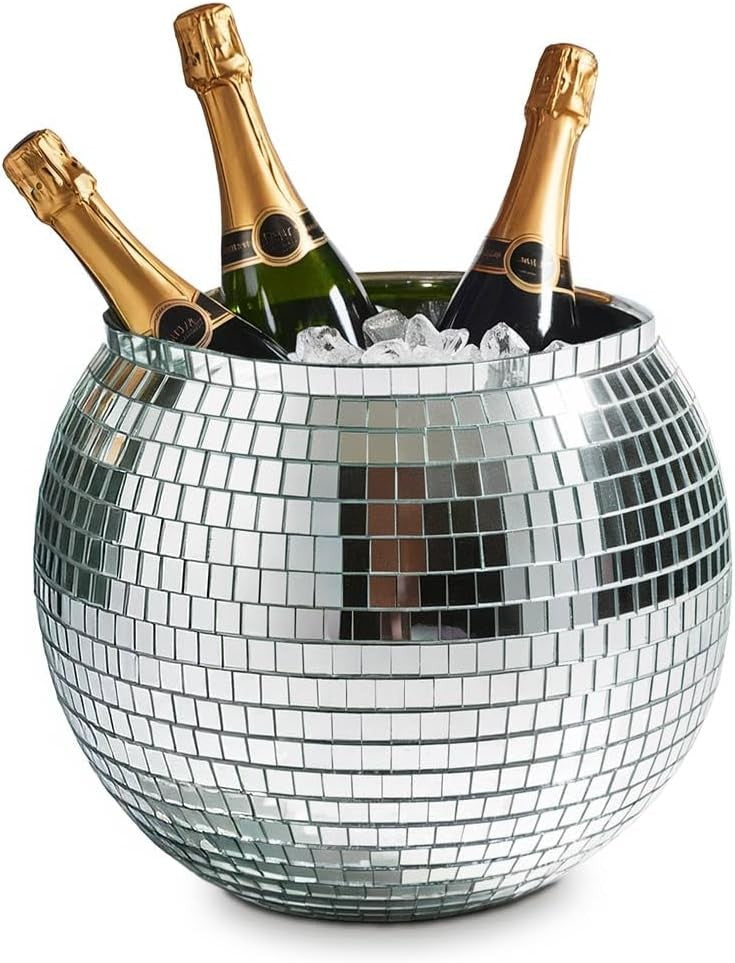 Disco Ball Ice Bucket XL 11L Drinks Cooler Party Champagne Wine Bucket