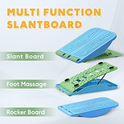 3-in-1 Adjustable Slant Board for Calf Stretch Foot Massage Plantar Fasciitis