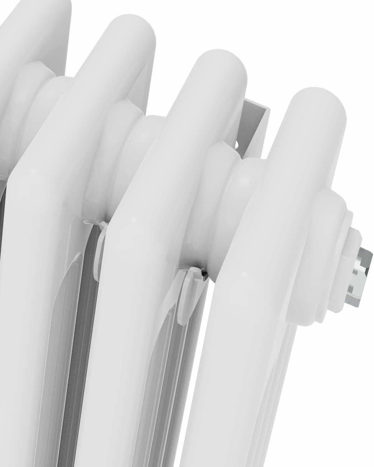 White Quadruple Column Vertical Radiator 1500x380mm Bathroom