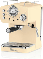 Retro Espresso Coffee Machine 1.2L Milk Frother 1100W Barista Coffee Maker