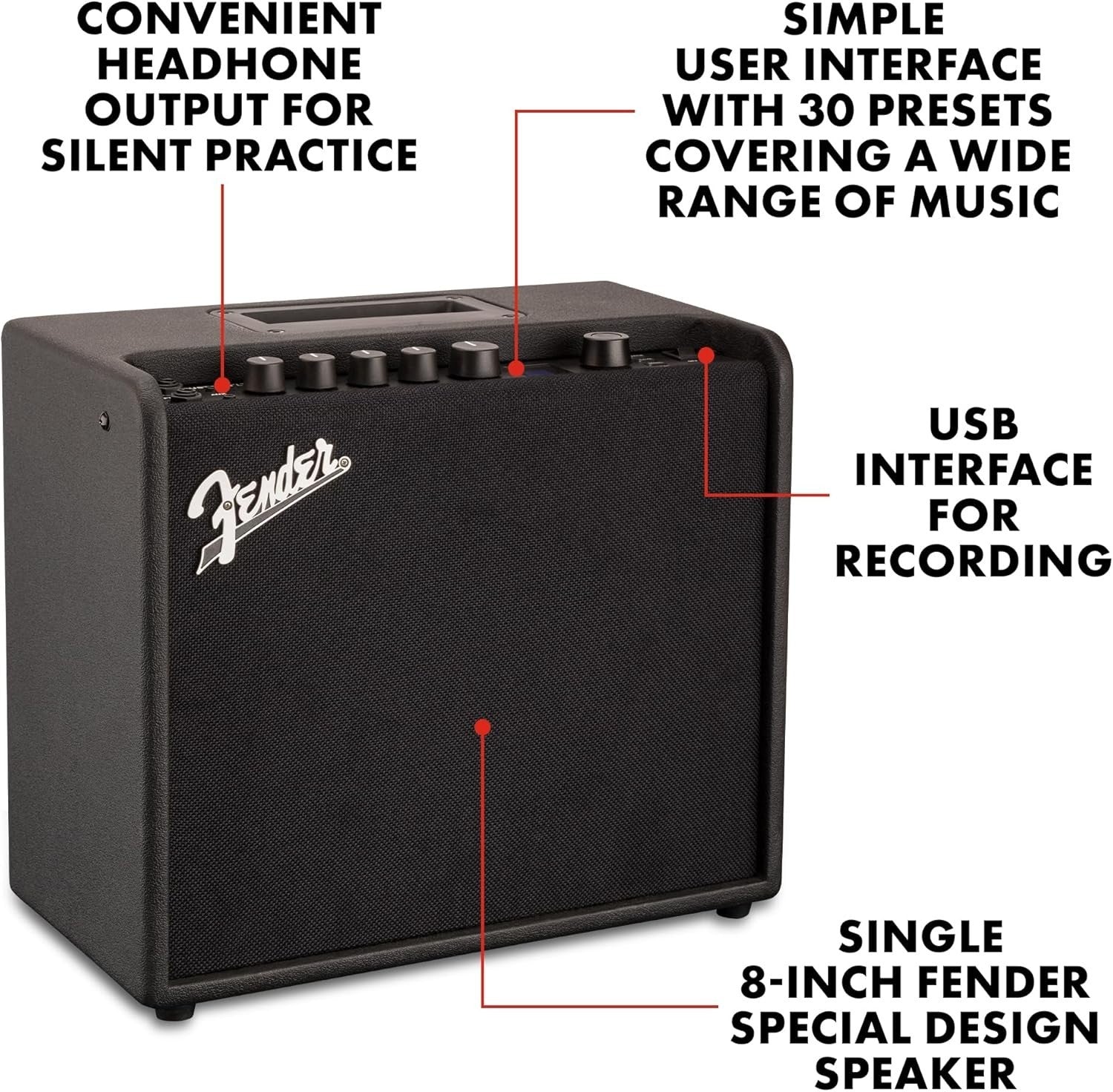 LT25 25W Guitar Amp 60 Presets USB Tuner
