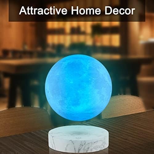 Marble Base Floating Moon Lamp 16 Color Magnetic LED Light
