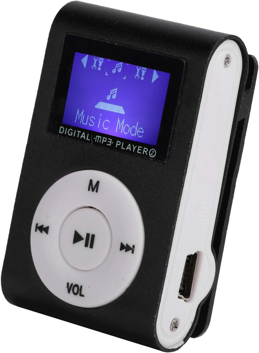 Mini MP3 Player with Clip Portable Music Player 32GB Black