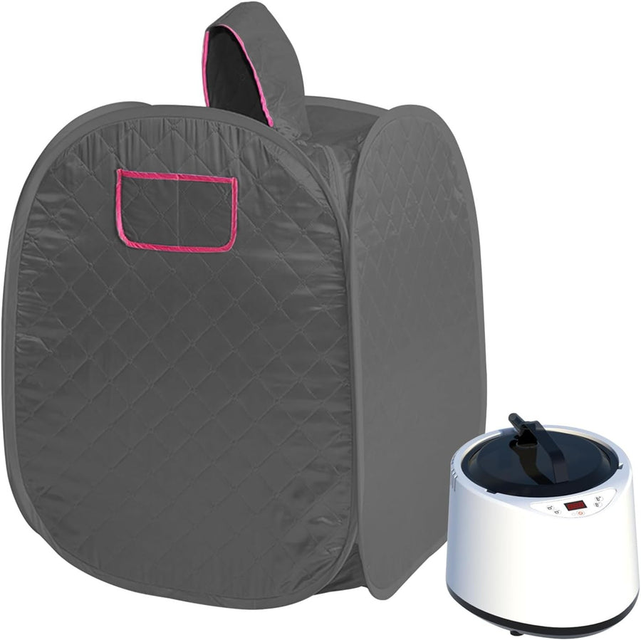 Portable Folding Sauna Box w/ 2L Steam Generator & Remote – Home Spa Tent