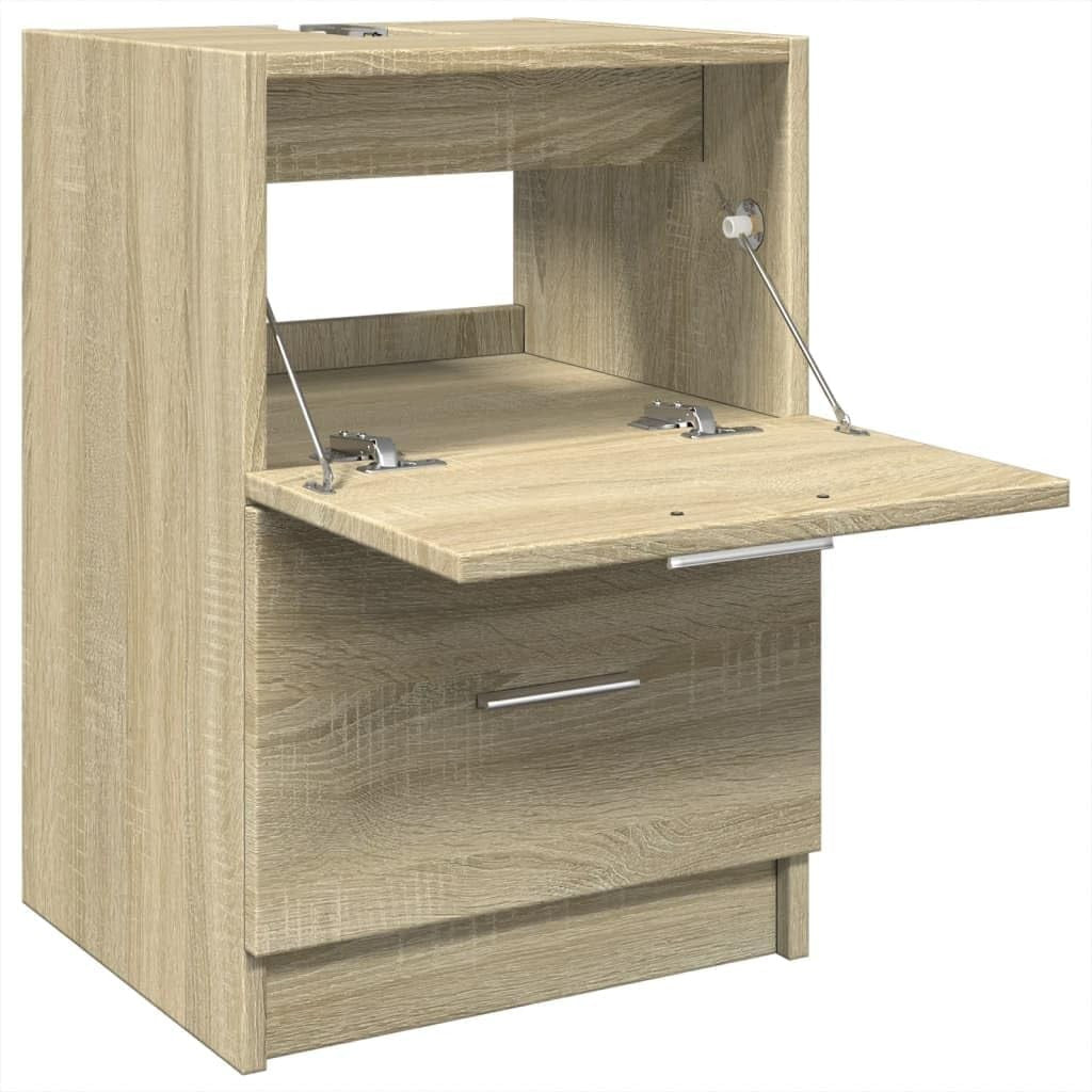 Sonoma Oak Bathroom Sink Cabinet 40x37x59cm Modern Under Sink Storage Unit