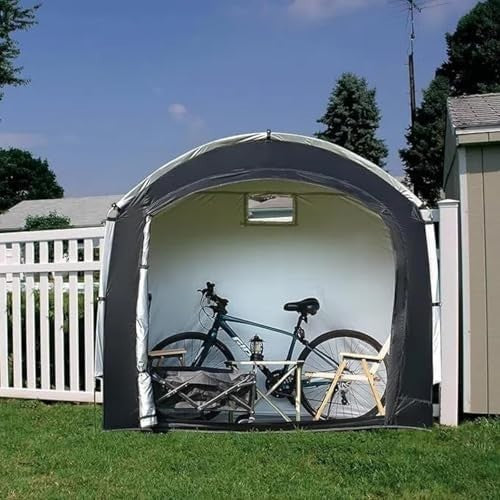 Portable Bike Storage Shed Tent Waterproof for 2-4 Bikes Outdoor