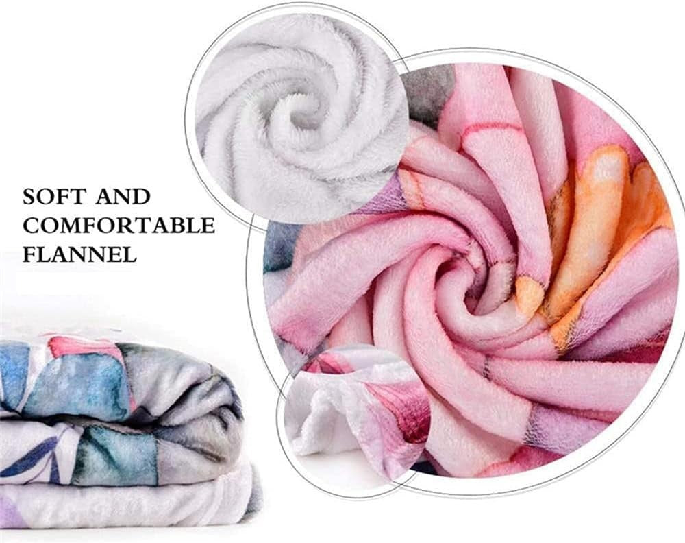 Blue Turtle Weighted Blanket 180x220 cm Flannel for Sofa, Bed & Camping