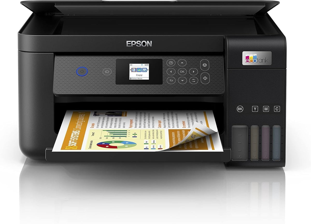 A4 Multifunction Printer High Capacity Refillable Tanks Black Duplex LCD