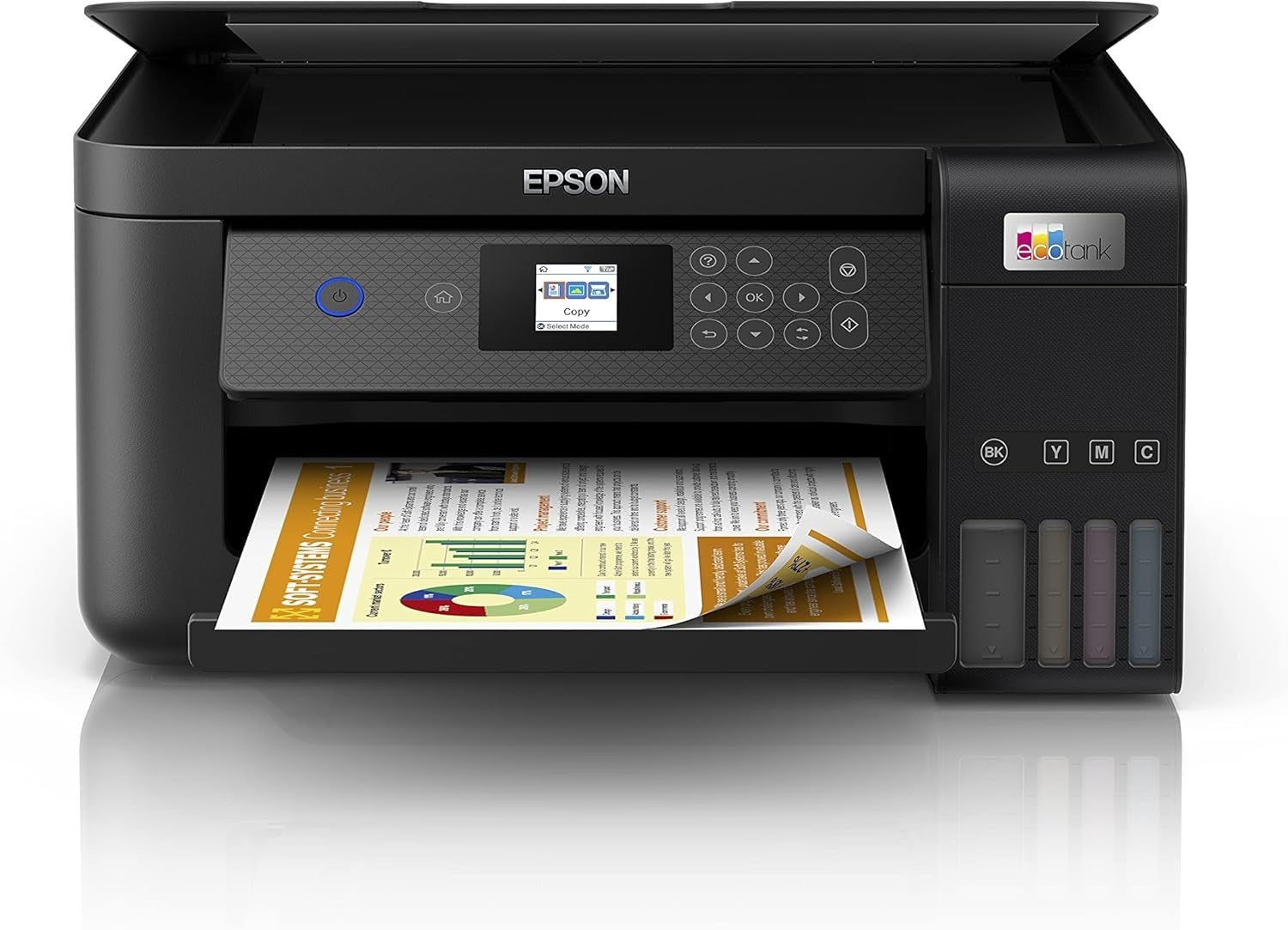 A4 Multifunction Printer High Capacity Refillable Tanks Black Duplex LCD
