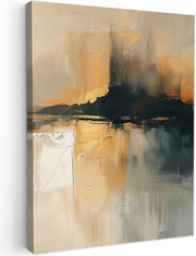 Abstract Landscape Canvas Wall Art 50x70cm Framed Modern