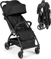 Feather-Light Baby Stroller Auto-Fold From Birth to 22kg Black