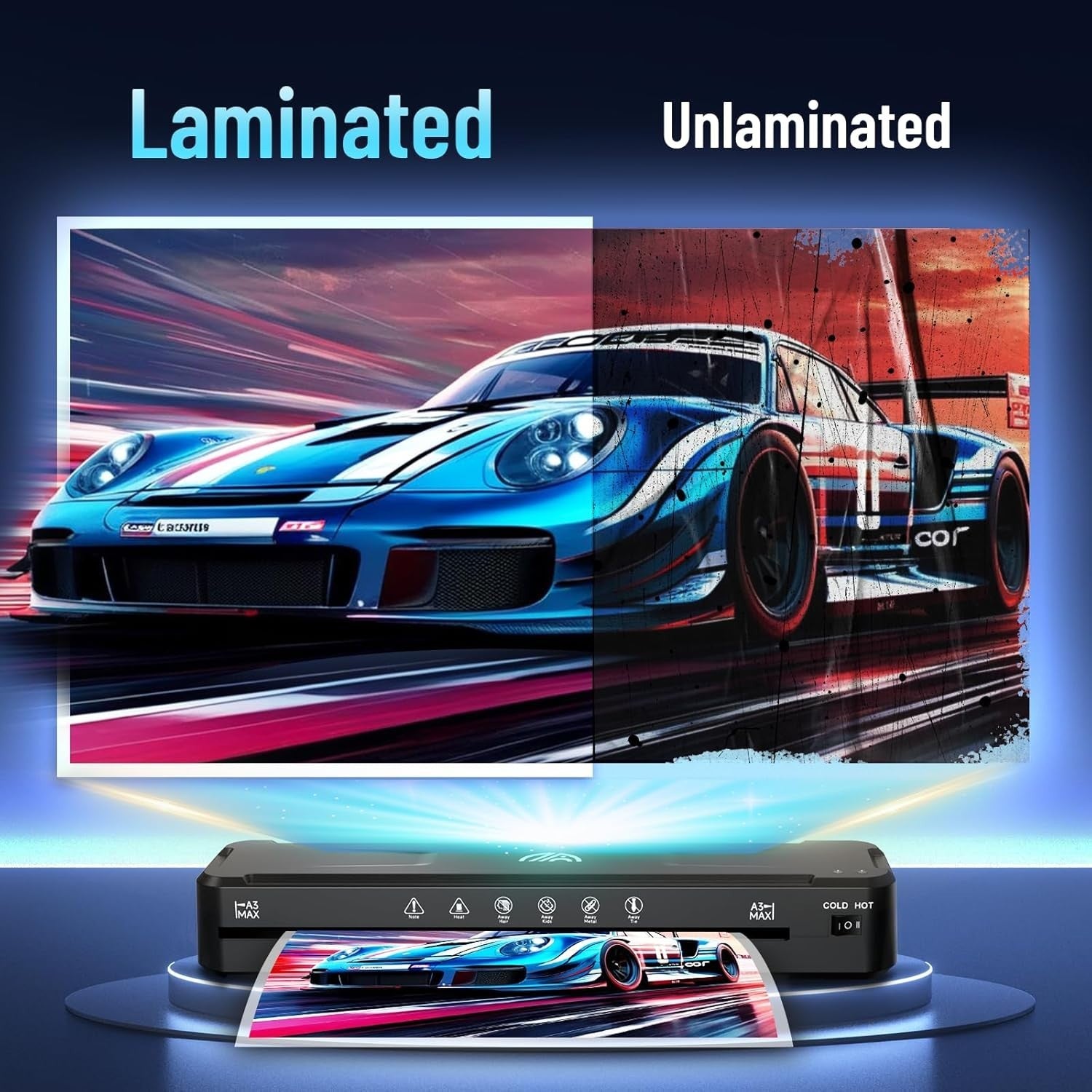 A3 Laminator Machine Hot Cold Fast Warm Up No Jam 11x17 + 30 Sheets