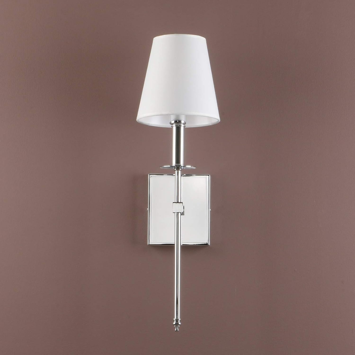 Vintage Modern Linen Wall Sconce Light with Adjustable LED Bedside Lamp