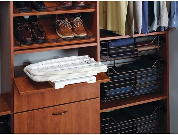 Pull Out Ironing Board 180° Rotatable Fold Away Drawer Space Saver