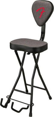 Guitar Seat Stool with Built-In Stand Foldable Non-Slip Grey