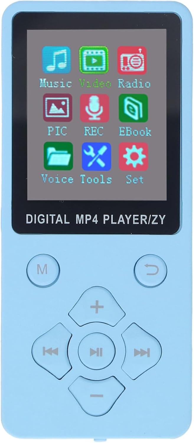 Bluetooth 5.0 16GB MP3 & MP4 Player 1.8″ Color Screen, FM & Recorder