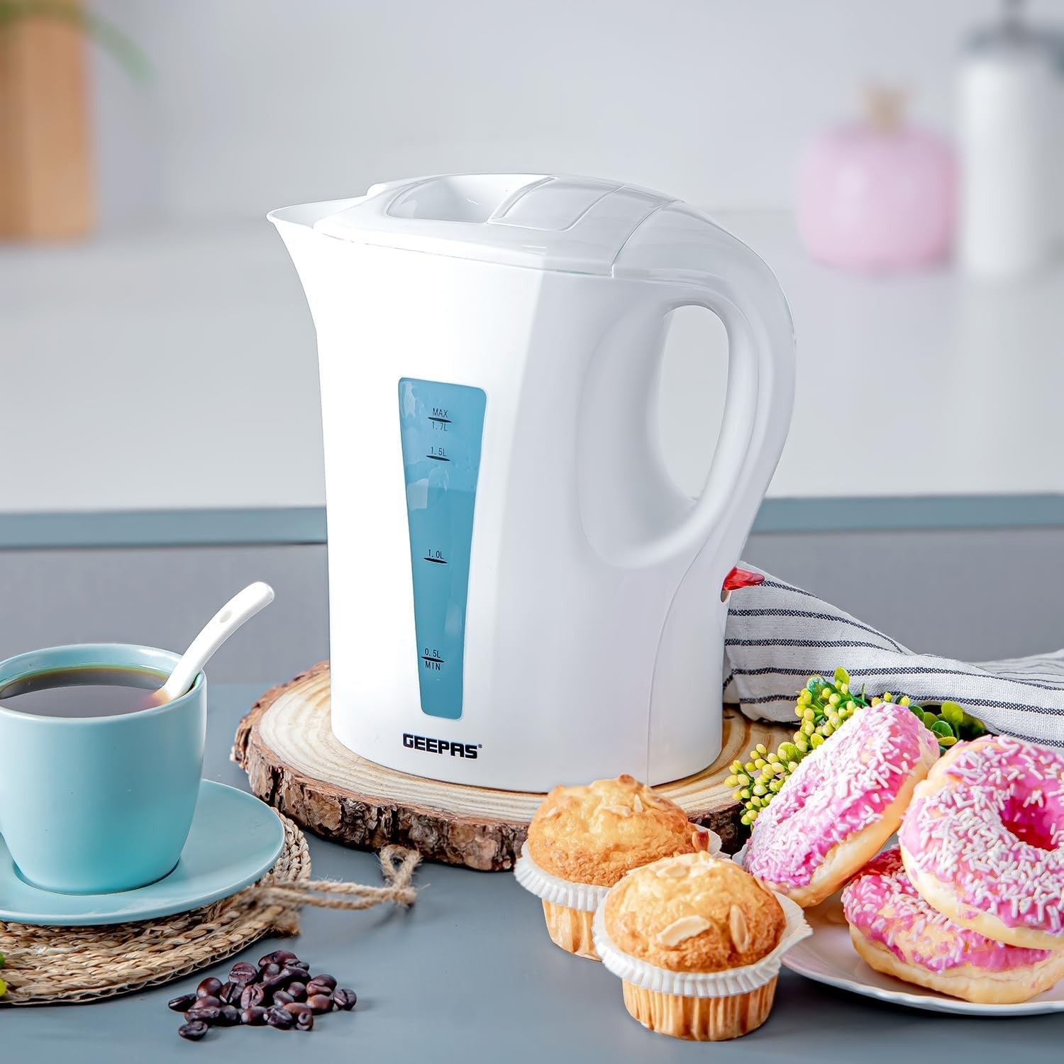 3-Piece Breakfast Set Coffee Maker Kettle Toaster | 1.5L Brew | 1.7L Jug
