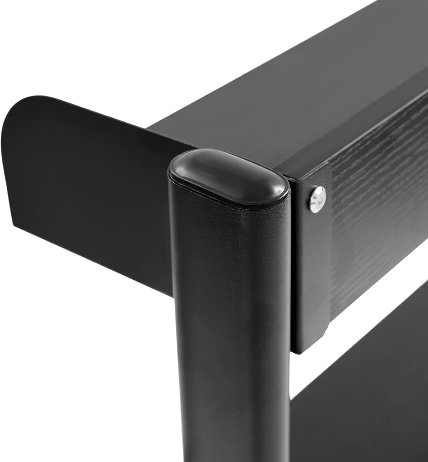 Clamp-On Desk Pegboard Shelf 2-Tier Desktop Organizer Privacy Panel Black