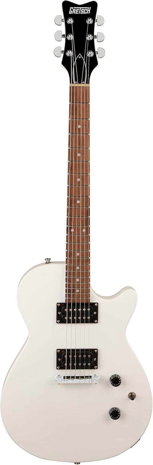Solid Body Electric Guitar HH Pickups Laurel White