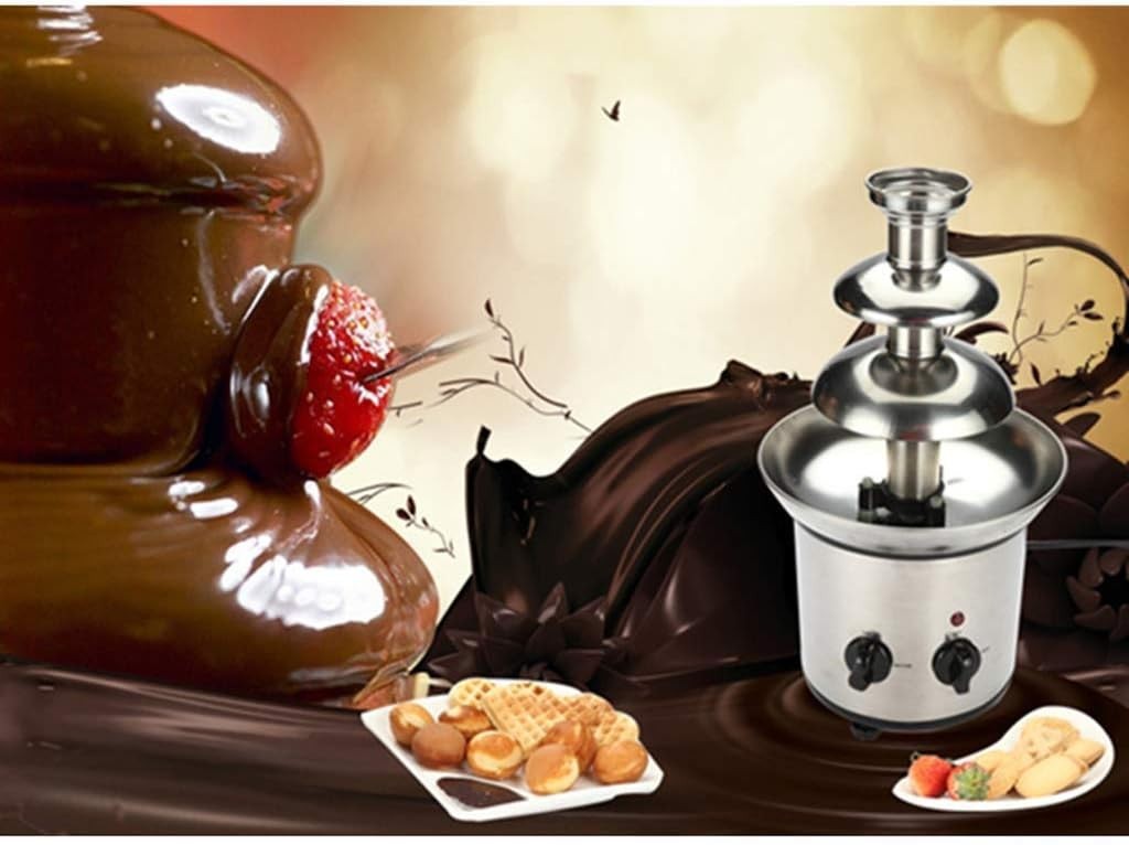 Chocolate Fountain Machine 1.5KG 3 Tier Fondue Melter 170W