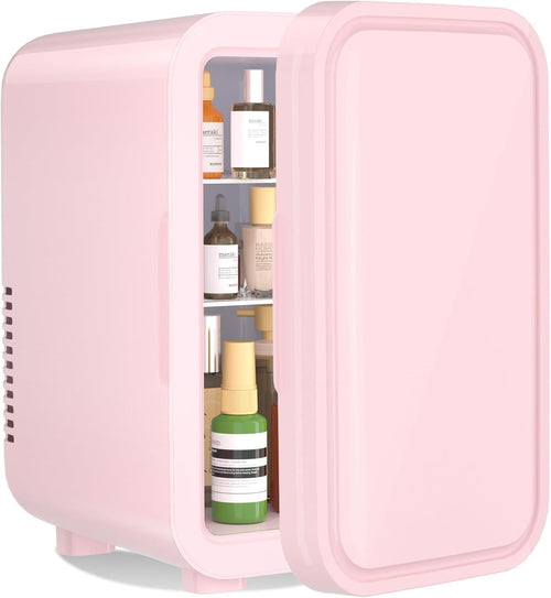 6L Mini Fridge Portable AC/DC Cooler Warmer Bedroom Skincare Pink