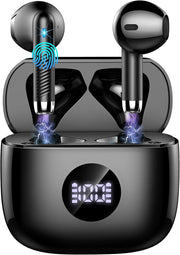 Wireless Bluetooth 5.4 Earbuds 40H ENC Noise Cancel HiFi Stereo Deep Bass