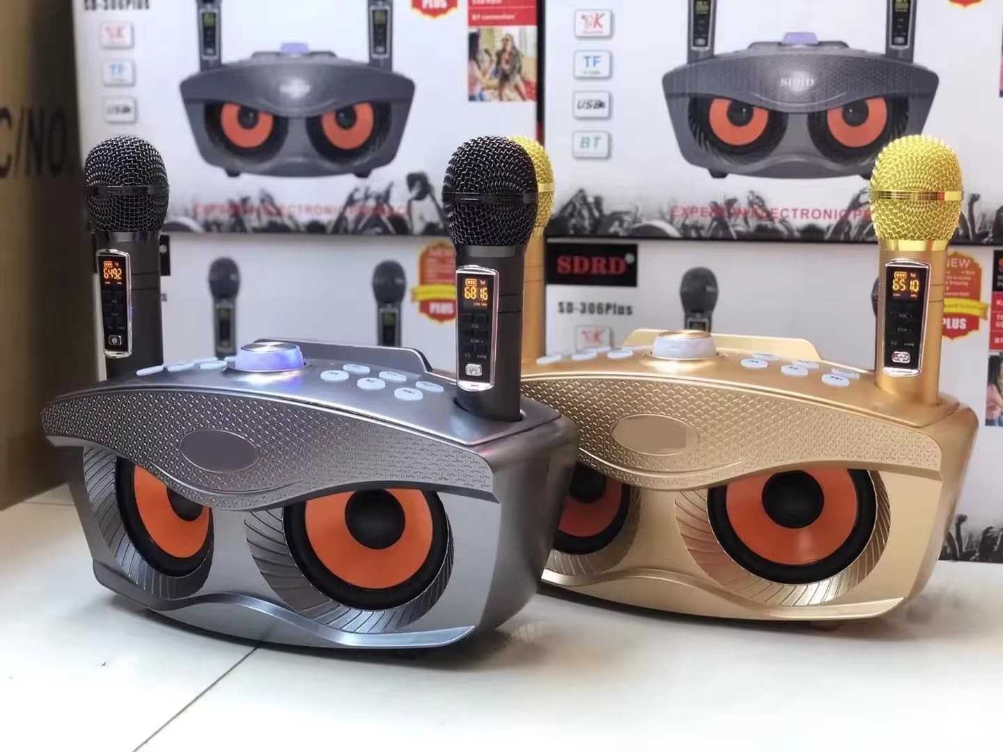 Omana Portable Karaoke Machine 30W Wireless Bluetooth Dual Mic Party Speaker