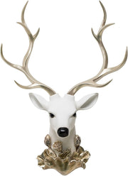 Faux Deer Head Wall Decor 48x36cm Resin Stag