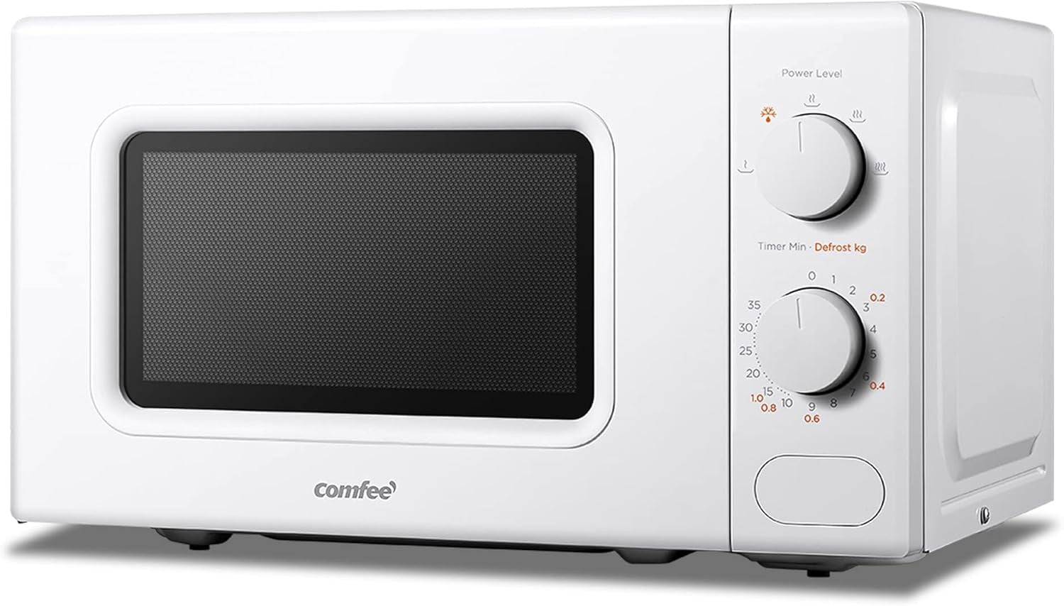 20L Compact Microwave 700W 5 Power Levels Quick Defrost White