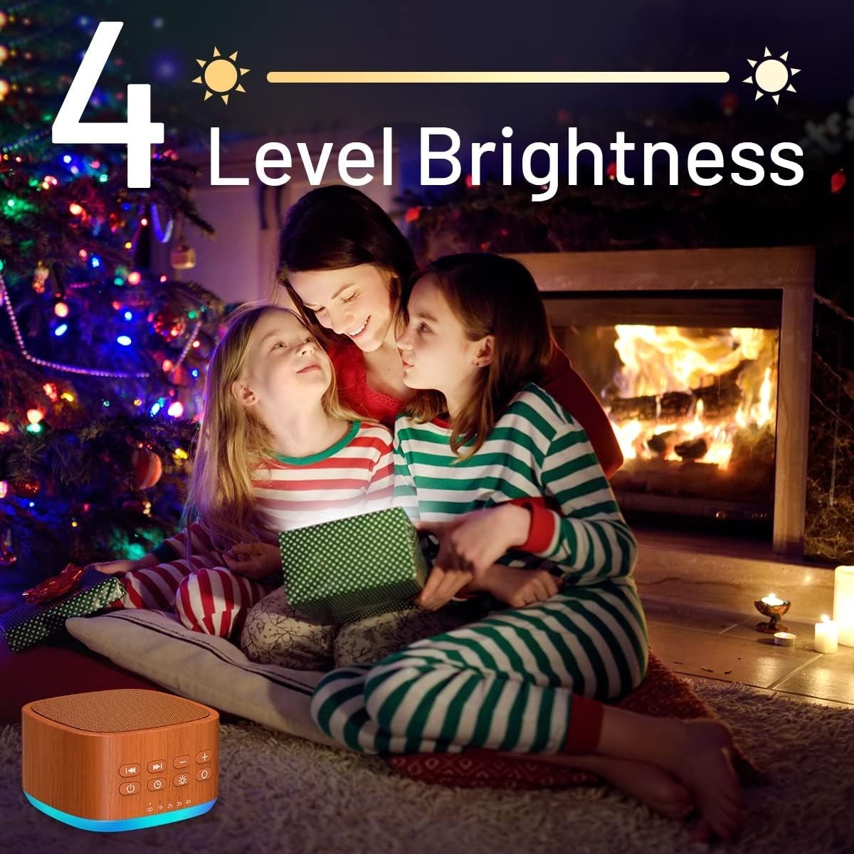 White Noise Machine 25 Soothing Sounds 10-Color Night Light Timer