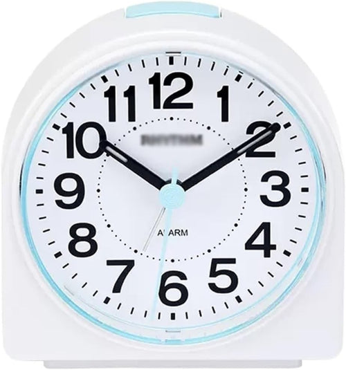 Silent Analog Alarm Clock Night Light Battery Operated Loud Bell Bedside