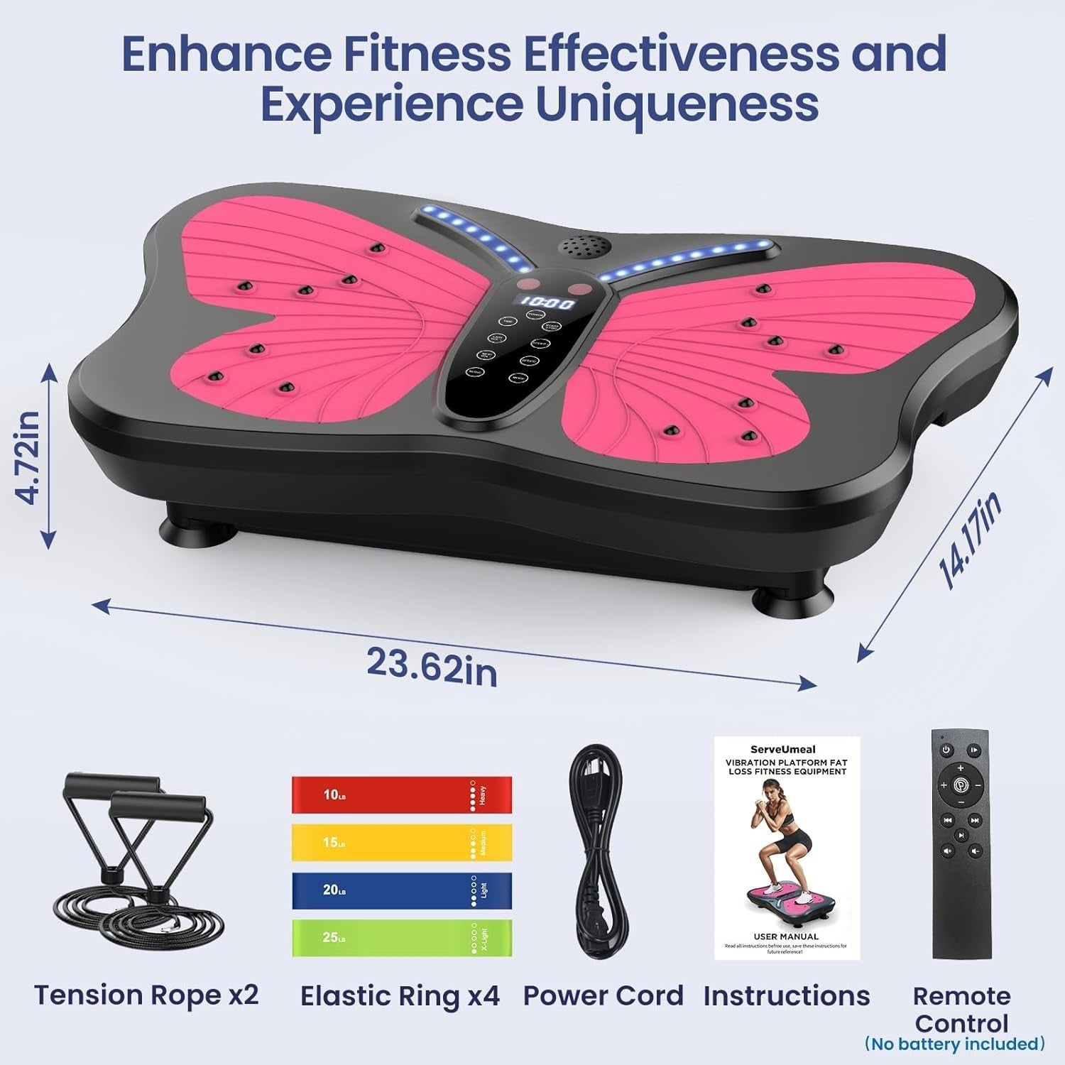 Yellow Vibration Plate Exercise Machine Pain Relief Weight Loss Home Gym