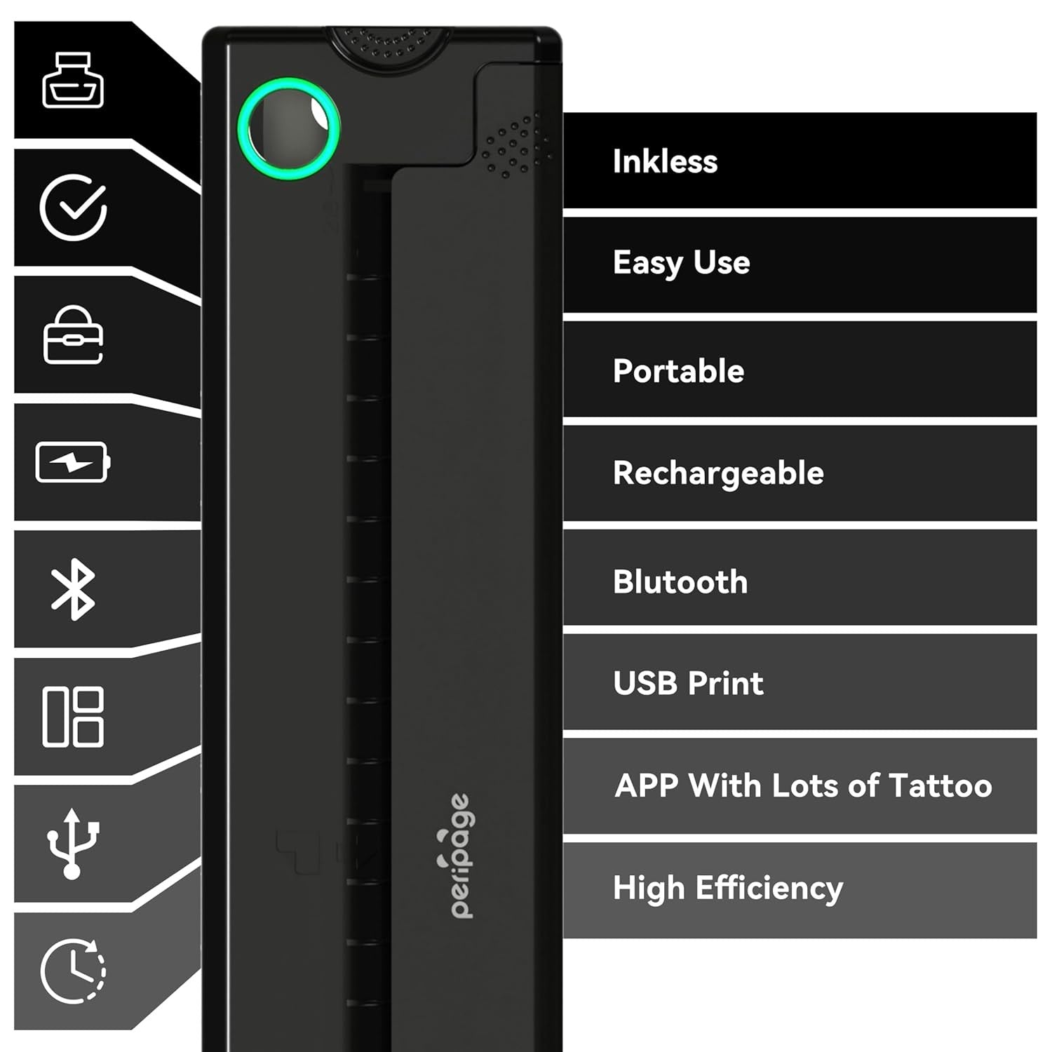 Wireless Tattoo Stencil Printer Thermal Transfer Machine Portable Bluetooth