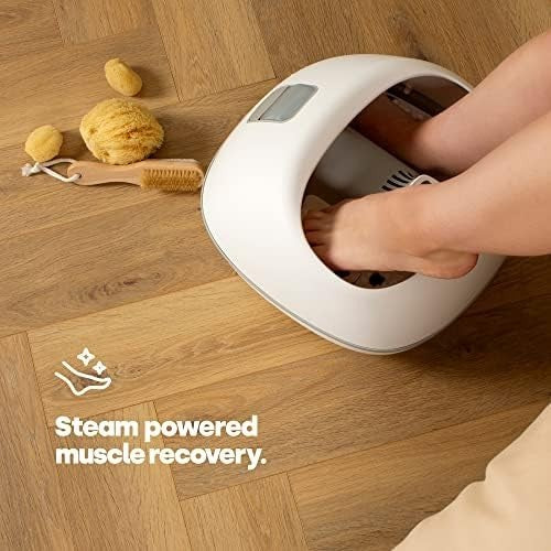 Shiatsu Steam Foot Spa Massager Aromatherapy Relaxing Heat Timer Home Spa