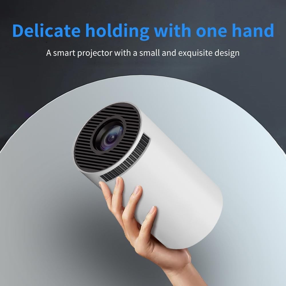 Smart Game Projector 1080P 4K WiFi 6 Bluetooth Android Auto Focus 180°